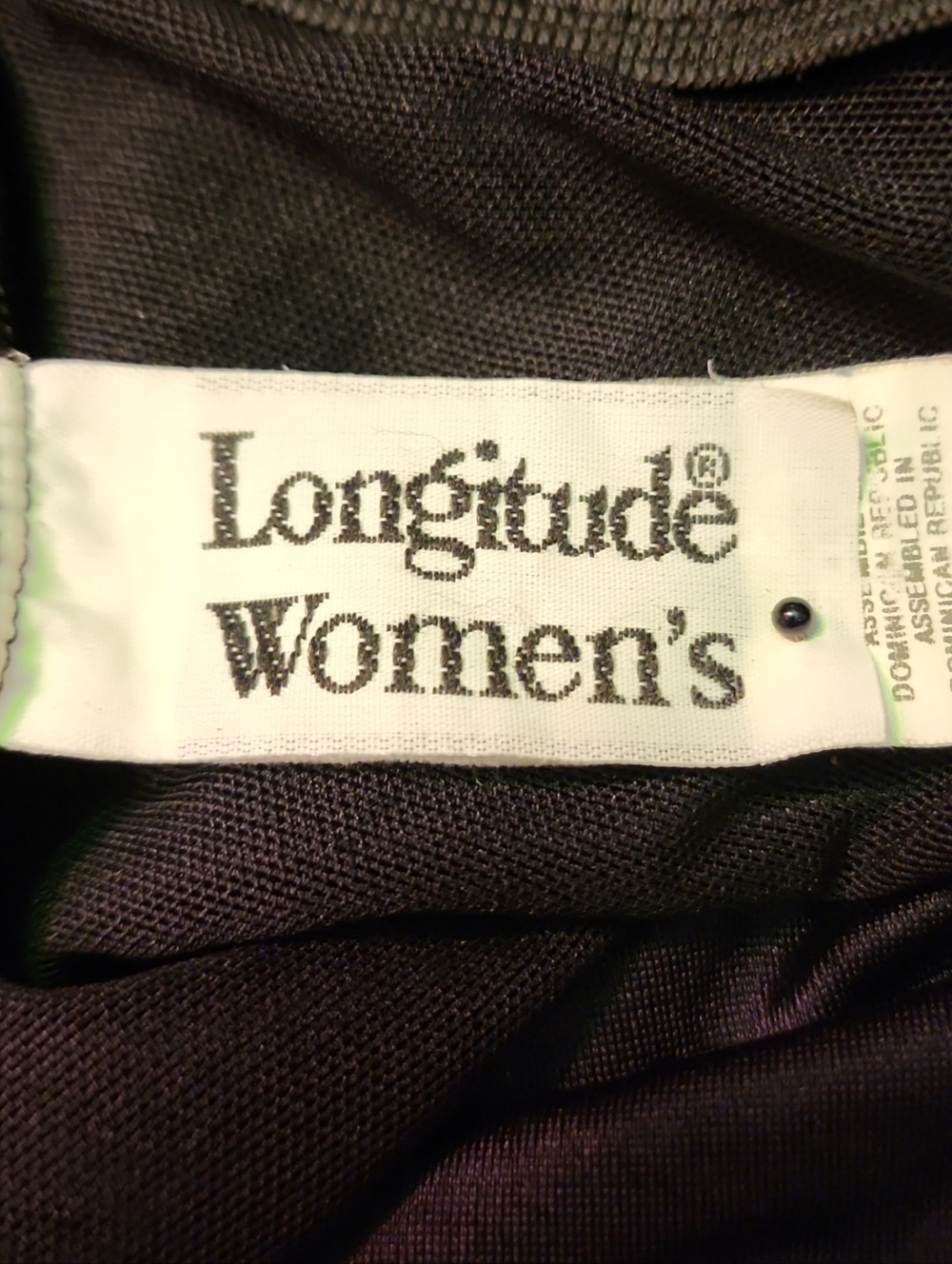 Vintage Longitude Black Floral One Piece Swimsuit Plus Size 20W Spaghetti Strap - Picture 8 of 10